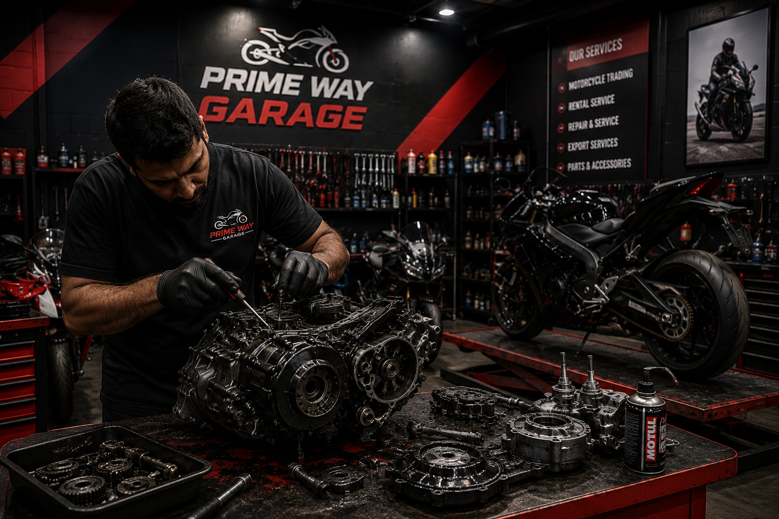 Motorcycle rental Dubai